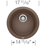 Rondo SILGRANIT 18'' Dual Mount Bar Sink - White