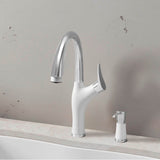 Artona Pull-Down Dual-Spray Kitchen Faucet - PVD Steel/Anthracite