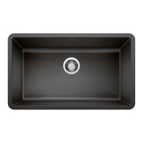 Blanco - Precis SILGRANIT 32'' Super Single Undermount Kitchen Sink - Anthracite - Anthracite