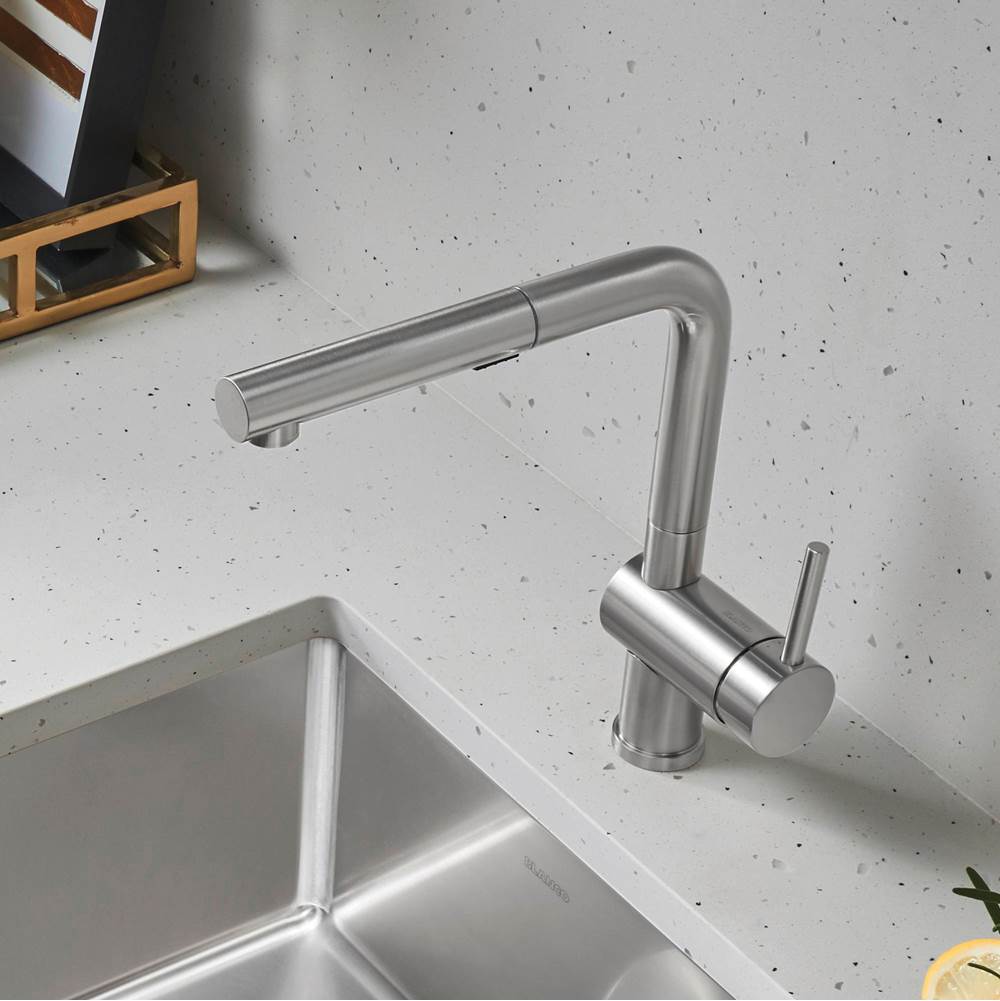 Linus Low Arc Pull-Out Dual-Spray Kitchen Faucet - Chrome