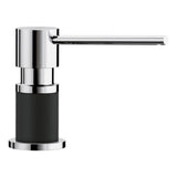 Blanco - Lato Soap Dispenser - Chrome/Coal Black - Chrome With Coal Black