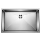 Blanco - Precision R10 32'' Single Bowl Undermount Stainless Steel Kitchen Sink - Satin Polish