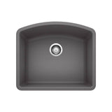 Blanco - Diamond SILGRANIT 24'' Single Bowl Undermount Kitchen Sink - Cinder - Cinder