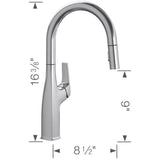 Rivana High-Arc Pull-Down Dual-Spray Kitchen Faucet - Chrome