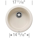 Rondo SILGRANIT 18'' Dual Mount Bar Sink - Soft White
