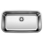 Blanco - Stellar 32'' Single Bowl Undermount Stainless Steel Kitchen Sink - Brushed
