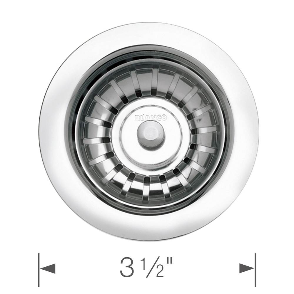 Decorative Basket Strainer - Chrome
