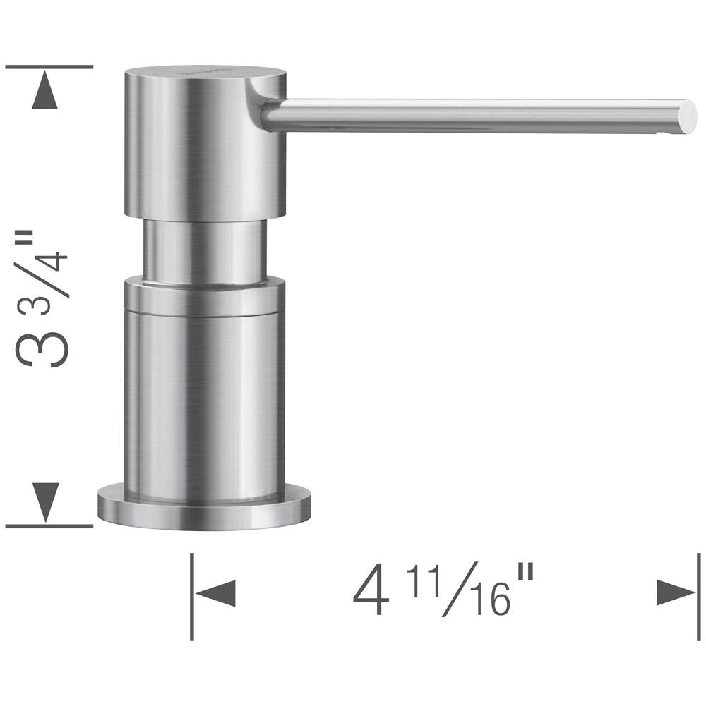 Lato Soap Dispenser - Chrome
