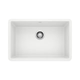 Blanco - Precis SILGRANIT 27'' Single Bowl Undermount Kitchen Sink - White - White