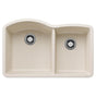 Blanco - Diamond SILGRANIT 32'' 60/40 Double Bowl Undermount Kitchen Sink - Soft White - Soft White