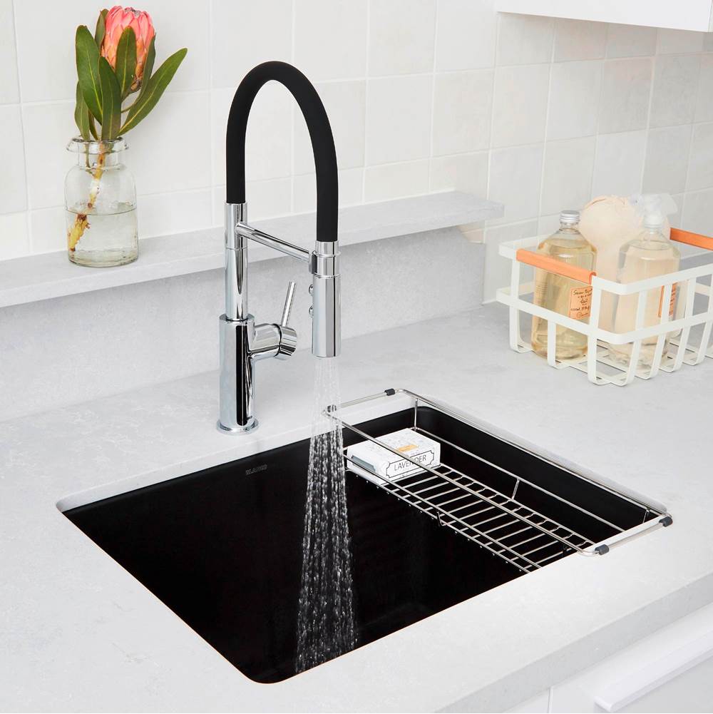 Liven SILGRANIT 25'' Single Bowl Dual Mount Laundry Sink - Anthracite