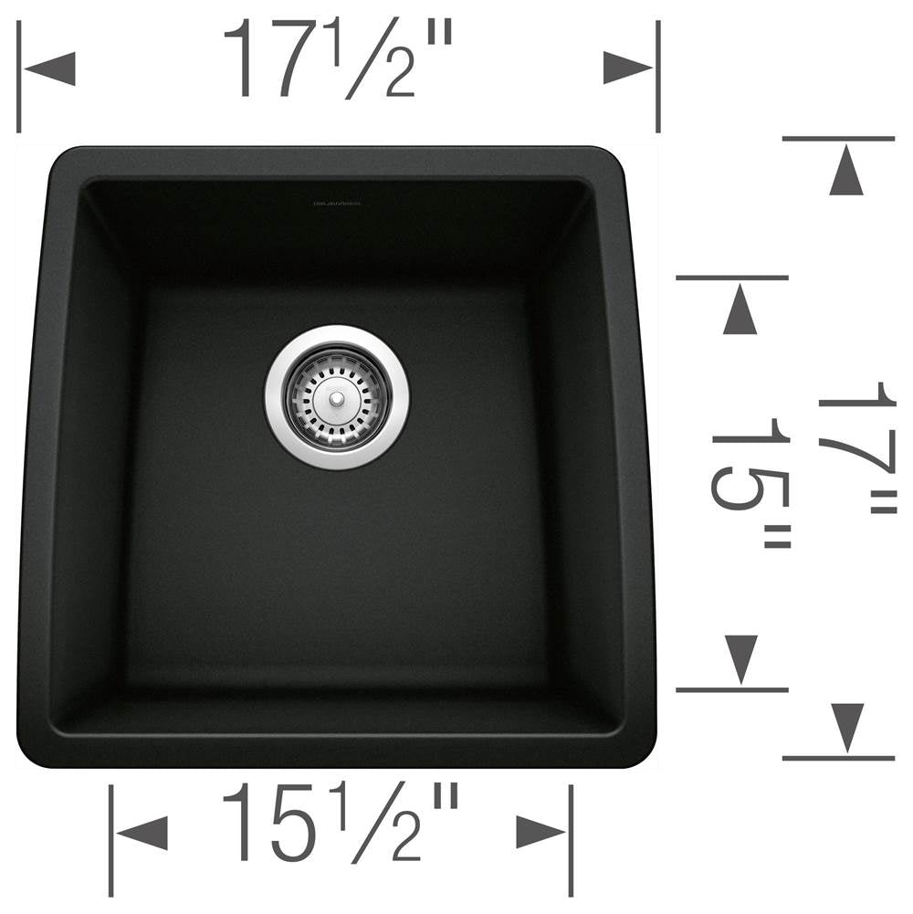 Performa SILGRANIT 17'' Undermount Bar Sink - Cafe