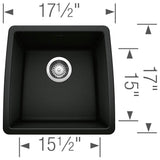 Performa SILGRANIT 17'' Undermount Bar Sink - Cafe