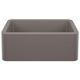 Blanco - Ikon SILGRANIT 27'' Single Bowl Apron-Front Farmhouse Sink - Volcano Gray - Volcano Gray