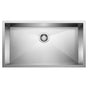 Blanco - Precision R0 32'' Super Single Bowl Undermount Stainless Steel Kitchen Sink - Satin Polish