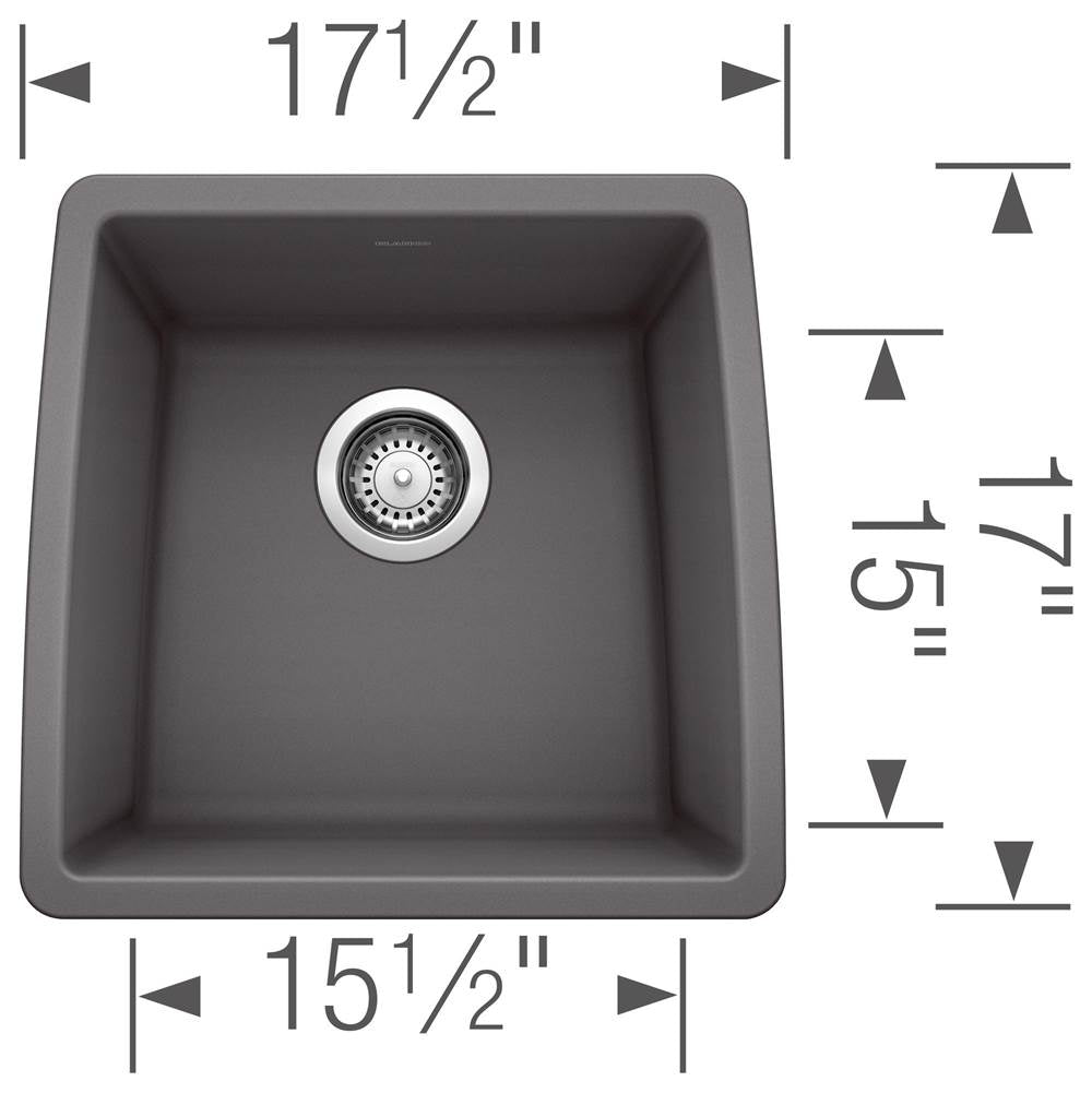 Performa SILGRANIT 17'' Undermount Bar Sink - Cafe