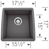 Performa SILGRANIT 17'' Undermount Bar Sink - Cafe