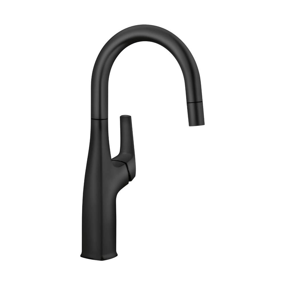 Blanco - Rivana Pull-Down Bar Faucet - Matte Black - Matte Black