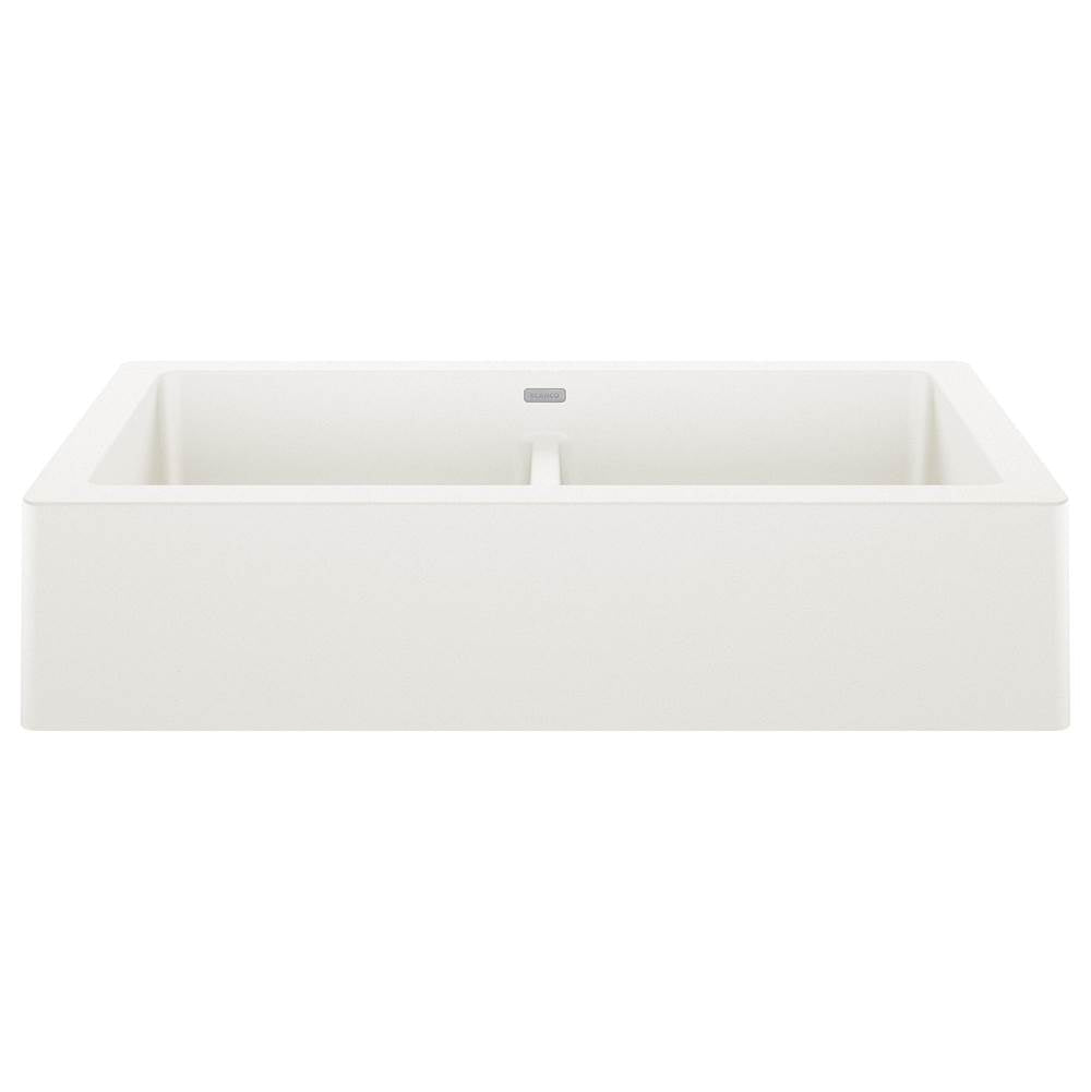 Blanco - Vintera SILGRANIT 33'' Double Bowl Apron-Front Farmhouse Sink - White - White
