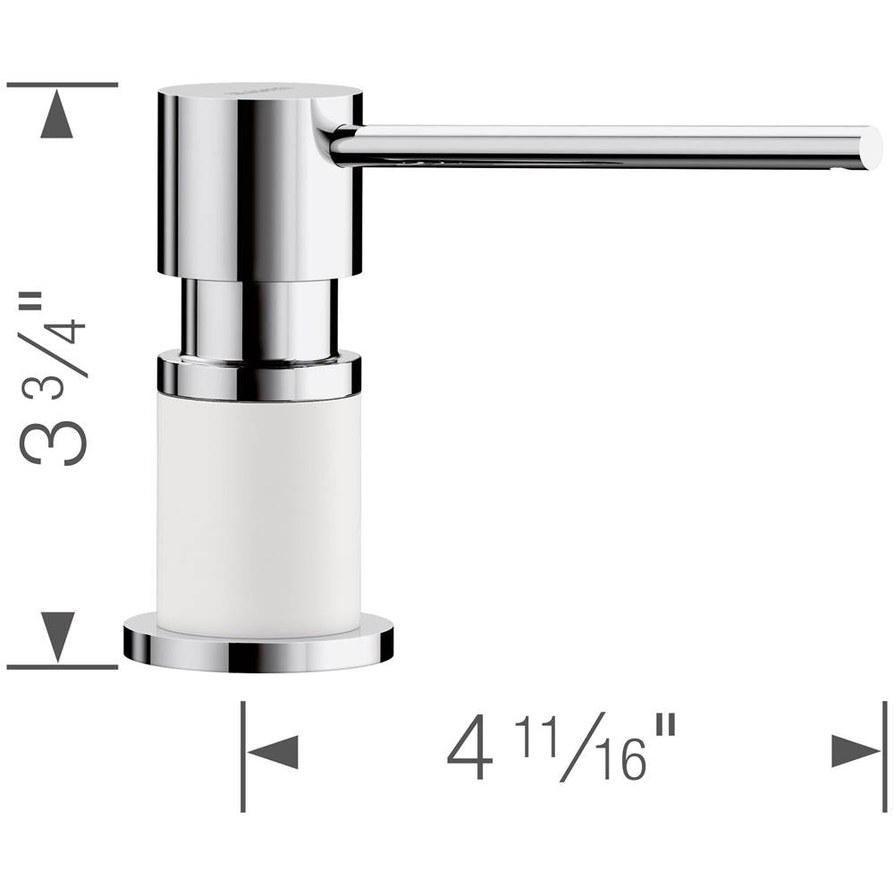 Lato Soap Dispenser - Chrome
