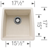 Performa SILGRANIT 17'' Undermount Bar Sink - Soft White