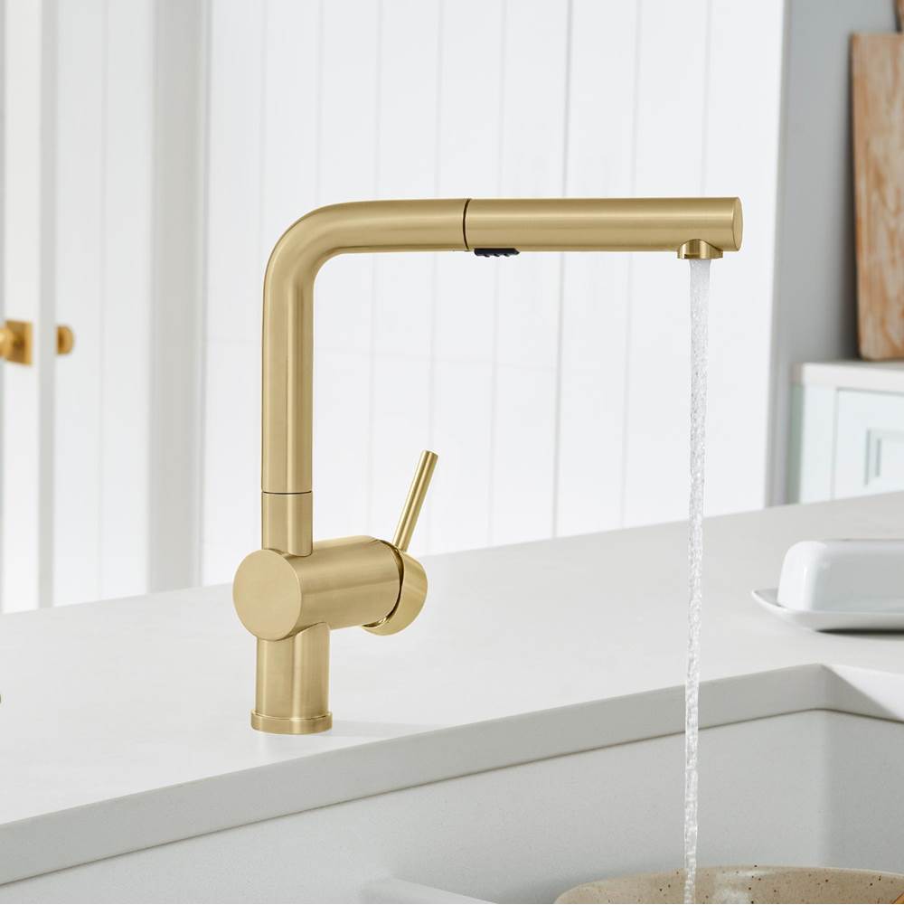 Linus Low Arc Pull-Out Dual-Spray Kitchen Faucet - Chrome
