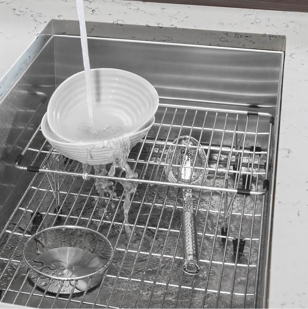 Stainless Steel Elevated Sink Grid for Quatrus Ergon, Cerana 33'' and Cuvee 32'' Super Single Sinks