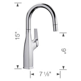 Rivana Pull-Down Bar Faucet - Chrome