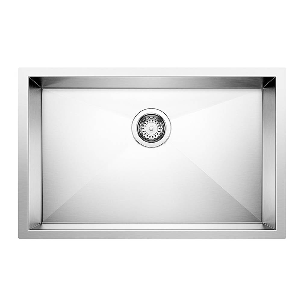 Blanco - Quatrus R0 28'' Single Bowl Undermount Stainless Steel Kitchen Sink - Satin Polish