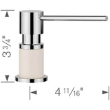 Lato Soap Dispenser - Chrome/Soft White