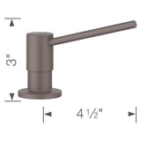 Torre Soap Dispenser - Volcano Gray