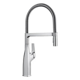 Blanco - Rivana Semi-Pro Pull-Down Dual-Spray Kitchen Faucet - Chrome - Chrome