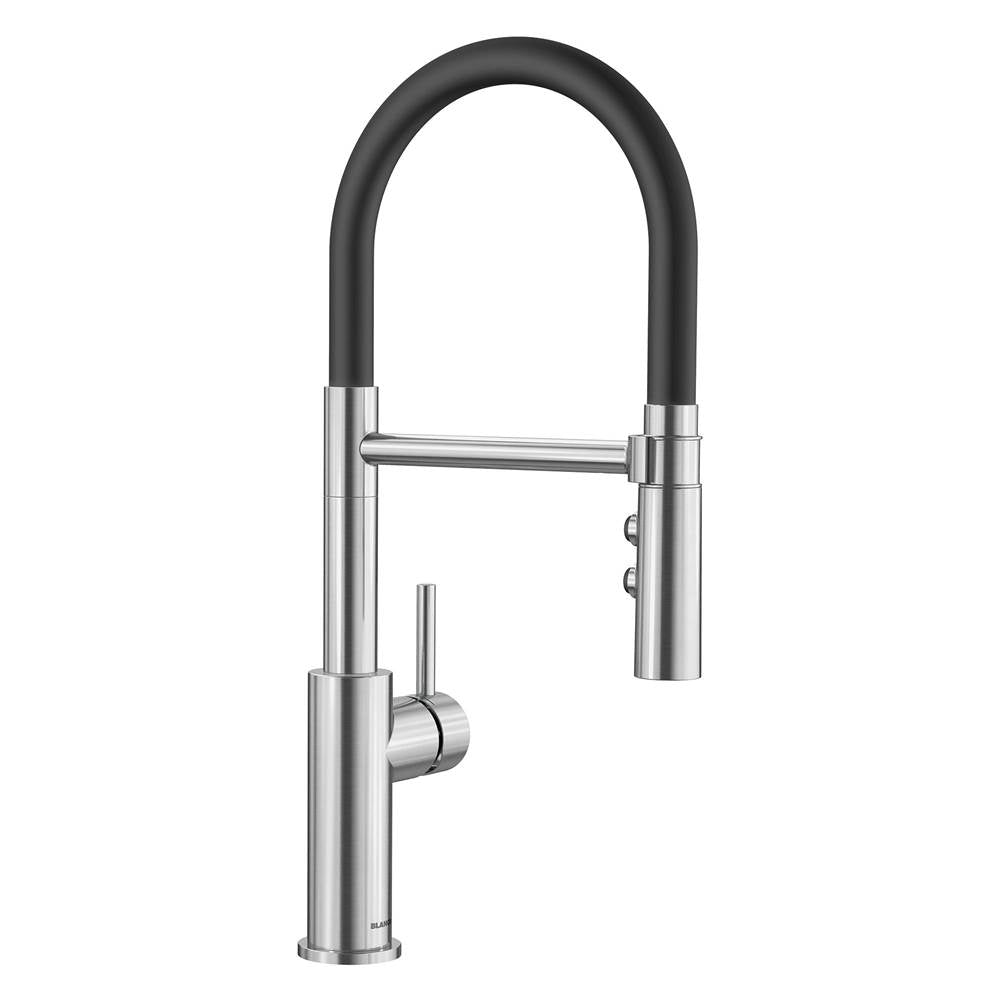Blanco - Catris Flexo Semi-Pro Pull-Down Dual-Spray Kitchen Faucet - PVD Steel - PVD Steel