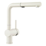 Blanco - Linus Low Arc Pull-Out Dual-Spray Kitchen Faucet - White - White