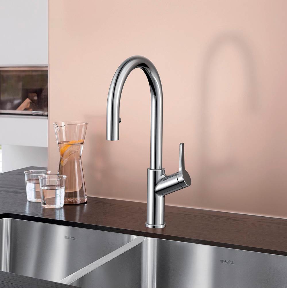 Urbena Pull-Down Dual-Spray Kitchen Faucet - Chrome
