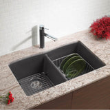 Diamond SILGRANIT 32'' 50/50 Double Bowl Undermount Kitchen Sink - Cafe