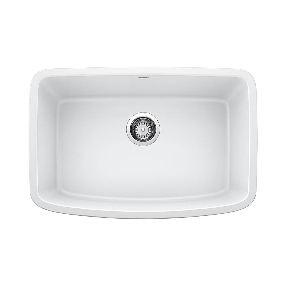 Blanco - Valea SILGRANIT 27'' Single Bowl Undermount Kitchen Sink - White - White