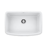 Blanco - Valea SILGRANIT 27'' Single Bowl Undermount Kitchen Sink - White - White