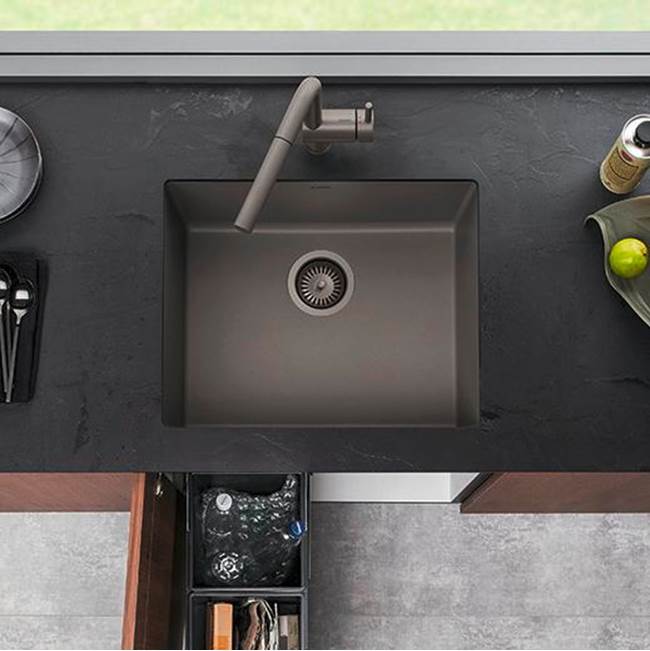 Precis SILGRANIT 24'' Single Bowl Undermount Kitchen Sink - Soft White
