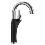 Blanco - Artona Pull-Down Dual-Spray Bar Faucet - PVD Steel/Coal Black - Pvd Steel With Coal Black