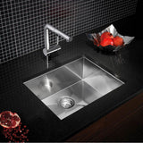 Quatrus R0 22'' Single Bowl Undermount Stainless Steel Kitchen Sink