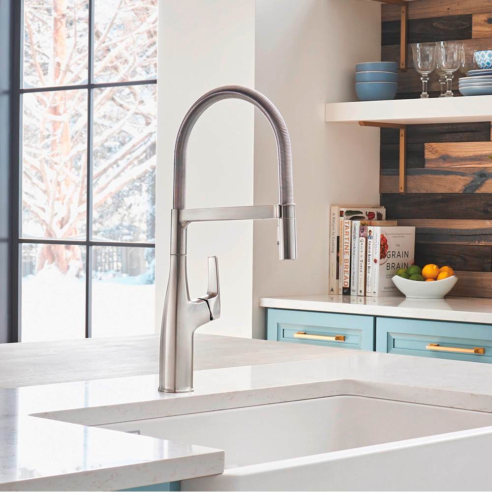Rivana Semi-Pro Pull-Down Dual-Spray Kitchen Faucet - Chrome