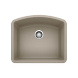 Blanco - Diamond SILGRANIT 24'' Single Bowl Undermount Kitchen Sink - Truffle - Truffle