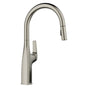 Blanco - Rivana Pull-Down 1.5 GPM - Satin Platinum - Satin Platinum
