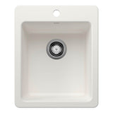 Blanco - Liven SILGRANIT 17'' Dual Mount Bar Sink - White - White