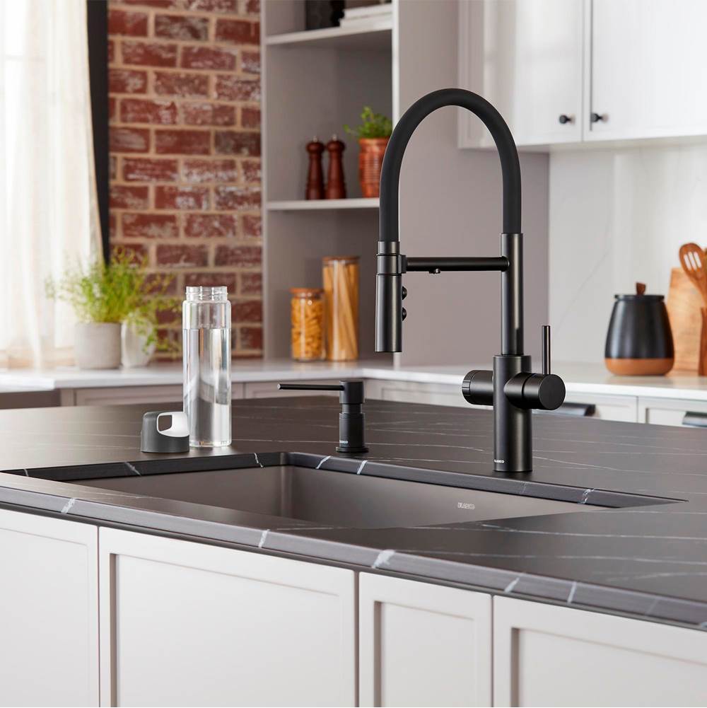 Catris Flexo Filter-Ready Semi-Pro Pull-Down Dual-Spray Kitchen Faucet - Chrome