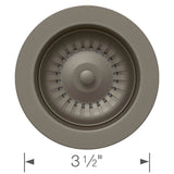 Color-Coordinated Metal Disposal Flange - Soft White