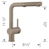 Linus Low Arc Pull-Out Dual-Spray Kitchen Faucet - Chrome