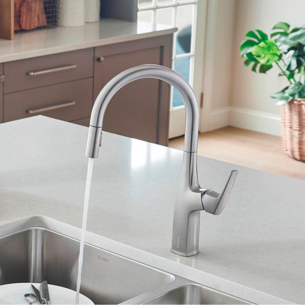 Rivana High-Arc Pull-Down Dual-Spray Kitchen Faucet - Chrome