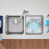 Formera 33'' 50/50 Double Bowl Undermount Stainless Steel Kitchen Sink